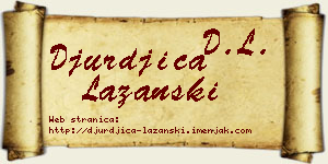 Đurđica Lazanski vizit kartica